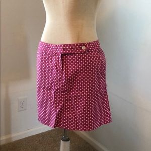 Pink mini skirt